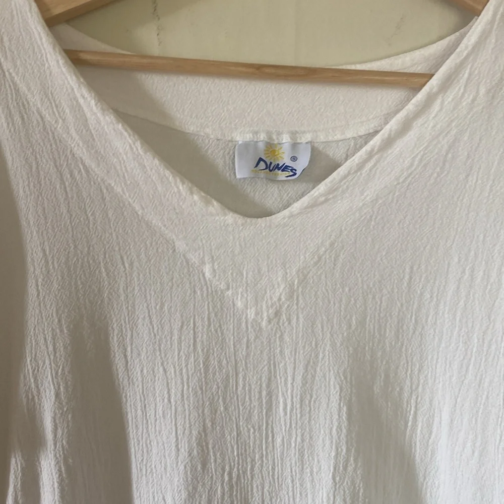 Coastal grandma white cotton dress - Picture 2 of 5